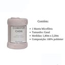 Ver imagem 2 de Cobertor Super Soft 300GR/m² Casal 1,80x2,20m Prata Sonhare