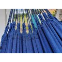 Ver imagem 4 de Combo Rede de Dormir Jeans Azul Básica mais Manta Jeans Off White