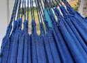 Ver imagem 4 de Combo Rede de Dormir Jeans Azul Básica mais Manta Jeans Off White