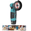 Ver imagem 1 de Esmerilhadeira Portatil Lixadeira Serra Sem Fio Angular Polimento Corte Madeira Aço Ferro Ceramica M