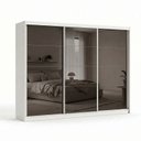 Ver imagem 2 de Guarda-Roupa Grande Casal 3 Portas de Correr com 3 Espelhos e 6 Gavetas Vit