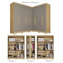 Ver imagem 4 de Guarda-Roupa de Canto Modulado com Pés 9 Portas 4 Gavetas França