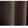Cortina para Sala Blackout Tecido com Eliós Cromado 2.00m x 250m Moderna:Marrom - 4