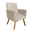 Ver imagem 4 de Poltrona Decorativa Nina Sala e Escritório Suede Nude