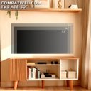 Ver imagem 2 de Rack Retrô para TV até 55 Polegadas MDF 115cm Pés em Madeira Maciça Retro 1 Porta Ripada