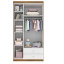 Ver mais imagens de Quarto de Bebê Completo com Berço 3 em 1 Guarda Roupa 3 Portas 2 Gavetas 2 Nichos e Cômoda 3 Gavetas