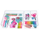 Ver imagem 1 de Kit Organizador Gaveta 7 Peças Banheiro Escritório Quarto