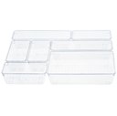 Ver imagem 2 de Kit Organizador Gaveta 7 Peças Banheiro Escritório Quarto