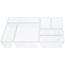 Ver imagem 3 de Kit Organizador Gaveta 7 Peças Banheiro Escritório Quarto