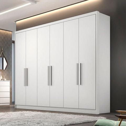 Guarda Roupa Marselha 6 Portas 6 Gavetas Clic Móveis