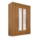 Ver imagem 3 de Guarda Roupa Max Plus 4 Portas 2 Gavetas com Espelho Cinamomo - Pnr Móveis
