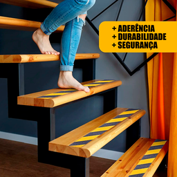 Fita Antiderrapante 50 Mm X 05 Metros - Listrada (amarela e Preta) - 8