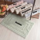 Ver imagem 2 de Tapete de Banheiro 100% Algodão 40x60cm Pergaminho