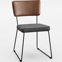 Ver imagem 4 de Mesa Capri 160cm Off White E 6 Cadeiras Allana B05 Couríssimo Marrom Linho Cinza Escuro - Lyam