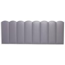 Ver imagem 4 de Cabeceira Queen Kit 8 Placas Modelo Nuvem - Courino Cinza