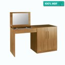 Ver imagem 1 de Penteadeira Multiuso Camarim E Escrivaninha 100% Mdf 2 Portas Dimitri Tigus Amadeirado