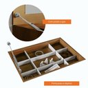 Ver imagem 6 de Penteadeira Multiuso Camarim E Escrivaninha 100% Mdf 2 Portas Dimitri Tigus Amadeirado