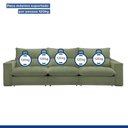 Ver imagem 7 de Sofá Retrátil e Reclinável Martinho Boucle Verde 4,10m
