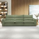 Ver imagem 2 de Sofá Retrátil e Reclinável Martinho Boucle Verde 4,10m