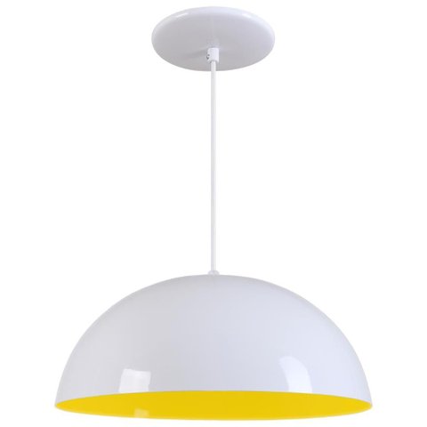 Pendente Meia Lua 50cm Luminária Moderna