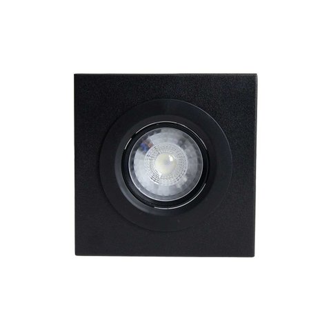 Spot Luminária Slim Sobrepor Teto Beiral Alumínio Led 7w Branco Frio Externo St3250 - Preto