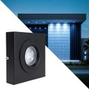 Ver imagem 6 de Spot Luminária Slim Sobrepor Teto Beiral Alumínio Led 7w Branco Frio Externo St3250 - Preto
