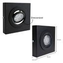 Ver imagem 5 de Spot Luminária Slim Sobrepor Teto Beiral Alumínio Led 7w Branco Frio Externo St3250 - Preto