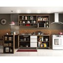 Ver imagem 2 de Cozinha com Bancada Gourmet Armários Balcões e Nicho Micoondas Mel Luciane Móveis