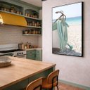 Ver imagem 5 de Quadro Canvas Âncora Corda Barco Praia 90x60cm Mold Preta