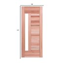 Ver imagem 3 de Folha de Porta de Madeira 210x90cm PE34 com Visor Esel
