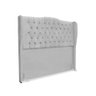 Kit Cabeceira e Calçadeira Baú Dubai Queen 160 Cm - Veludo Cinza - 2