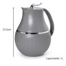 Garrafa Termica 1l Marsala Cinza para Cha Cafe Termopro - 2