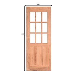 Folha de Porta de Madeira 210x80cm PE09 Esel - 3