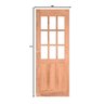 Folha de Porta de Madeira 210x80cm PE09 Esel - 3