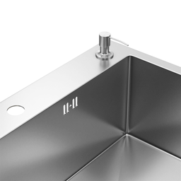 Cuba Gourmet de Cozinha Aço Inox 304 Quebec Quadrada 62cm com Cesto Escorredor Goldenx - 4