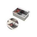 Ver imagem 1 de Cuba Gourmet de Cozinha Aço Inox 304 Quebec Quadrada 62cm com Cesto Escorredor Goldenx