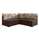 Ver imagem 1 de Sofá de Canto 5 Lugares Renaut Suede Marrom / Palmeira