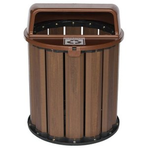 Lixeira Ibiara 50cm Marrom (orgânico) - 67l