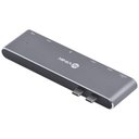 Ver imagem 4 de Hub Usb Tipo C Type C 7 em 2 - 2 Usb 3.0 + Leitor de Cartão Sd Tf + Hdmi + Thunderbolt 3 + Power