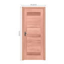 Ver imagem 3 de Kit Porta de Madeira Lado da Abertura Direito 213x94,5cm Batente 12cm PE31 Esel