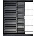 Ver imagem 2 de Janela Veneziana 4f 100x100 Req. 7cm sem Vidro Grade Quadrada