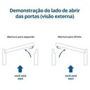 Ver imagem 4 de Kit Porta de Madeira 213x84,5cm Batente 12cm Pe09 Esel Abertura Esquerda