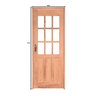 Kit Porta de Madeira 213x84,5cm Batente 12cm PE09 Esel - 1