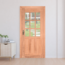 Ver imagem 2 de Kit Porta de Madeira Lado da Abertura Esquerdo 213x94,5cm Batente 12cm Pe09 Esel