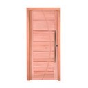 Ver imagem 1 de Kit Porta de Madeira Pivotante Lado de Abertura Esquerdo 214x117cm Batente 12cm PE33 com Friso Belis Esel