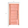 Kit Porta de Madeira Pivotante Lado de Abertura Direito 214x117cm Batente 12cm PE33 com Friso Beliss - 2