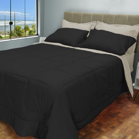 Edredom Cama Casal Queen com Jogo de Lençol Meia Estação