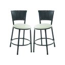 Ver imagem 1 de Kit 2 Banquetas Baixa Cozinha Encosto Juncado