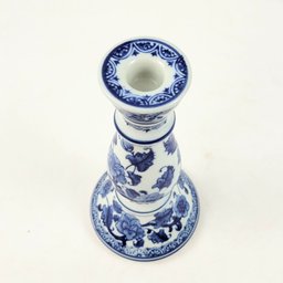 Castiçal Azul e Branco Candelabro Porcelana Decoração - 4