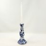 Castiçal Azul e Branco Candelabro Porcelana Decoração - 2